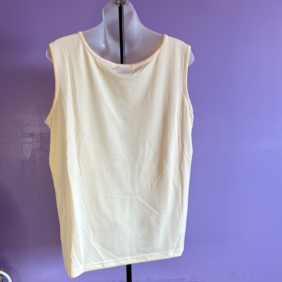 Susan Graver Women's 2-Piece Set Butter Yellow Jacket & Tank Size L Casual Chic - Picture 4 of 5